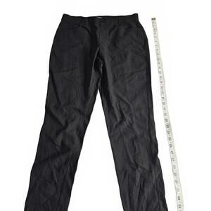 Mario Serrani Black Textured Dress Pants Size L/G